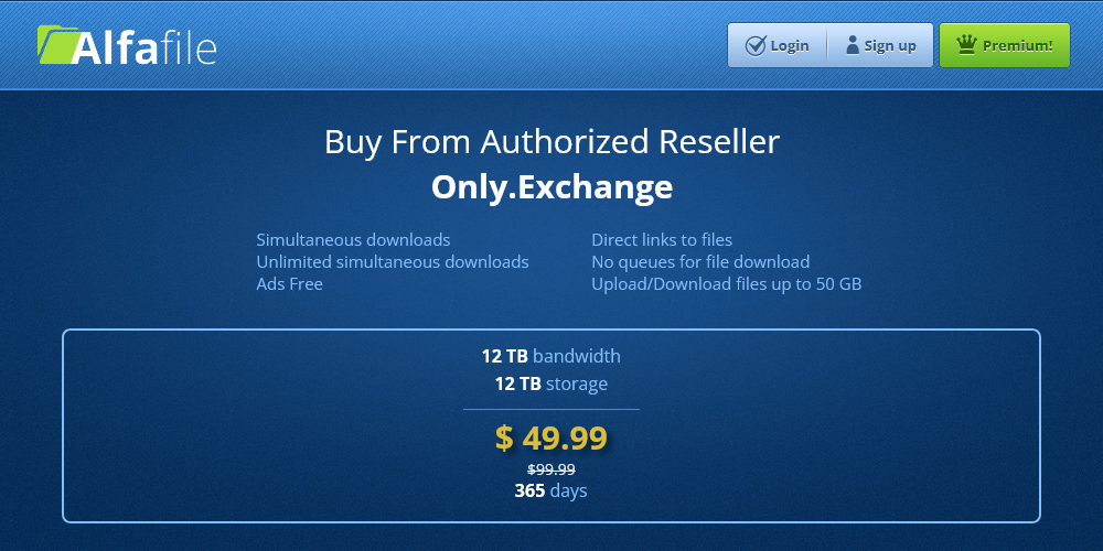 365 Days Premium Alfafile Key